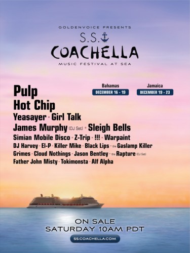 Coachella christmas cruise feat. Hot Chip, Yeasayer, Girl Talk, Rapture...
