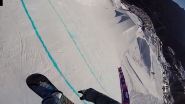 Premier vidéo du parcours de slopestyle olympique