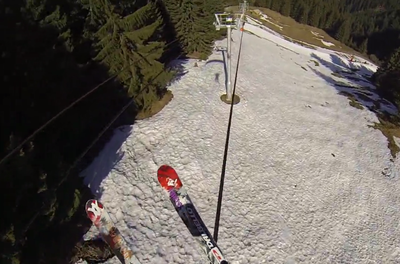 Watch A Speedflyer Slide A Gondola Cable Like He's In A Video Game