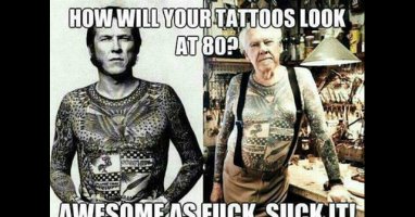 These Photos Of Inked Up Seniors Proves Tattoos Just Get Better With Age