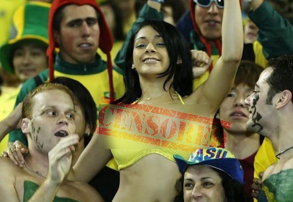 The Nip Slip Heard Around The World, Courtesy Of Brazilian World Cup Fan