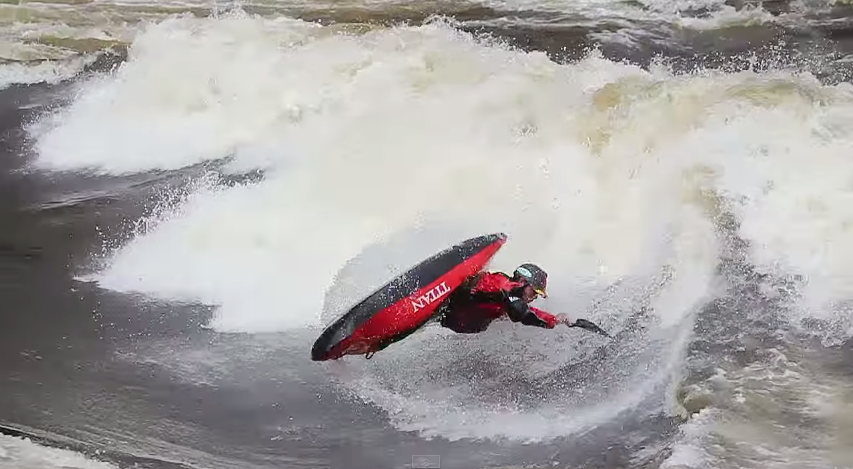 Watch As Three Kayakers Pop, Flip & Surf This Shit Out Of A Gnarly Wave On The Gatineau River