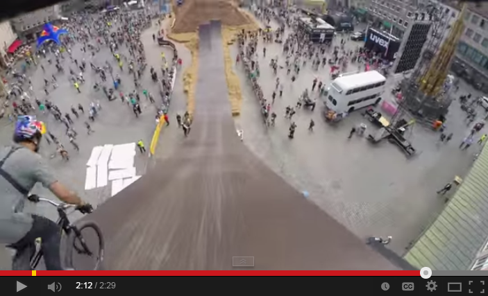 Insane POV of the Slopestyle Course at the Red Bull District Ride [Video]