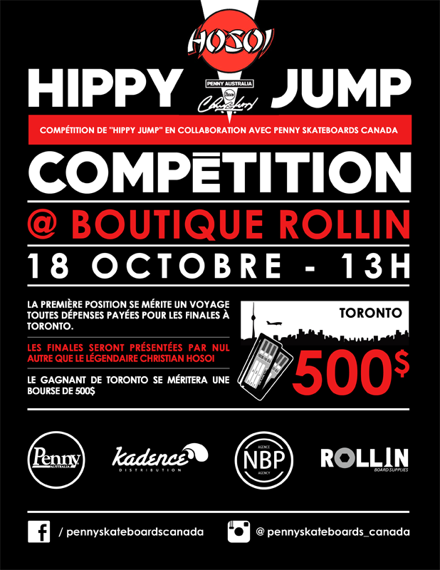 Hippy Jump contest au skatepark Préfontaine ce samedi!