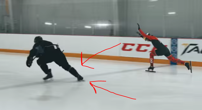 Hockey Player Nathan MacKinnon Beats Speed Skater Charles Hamelin in Sprint!