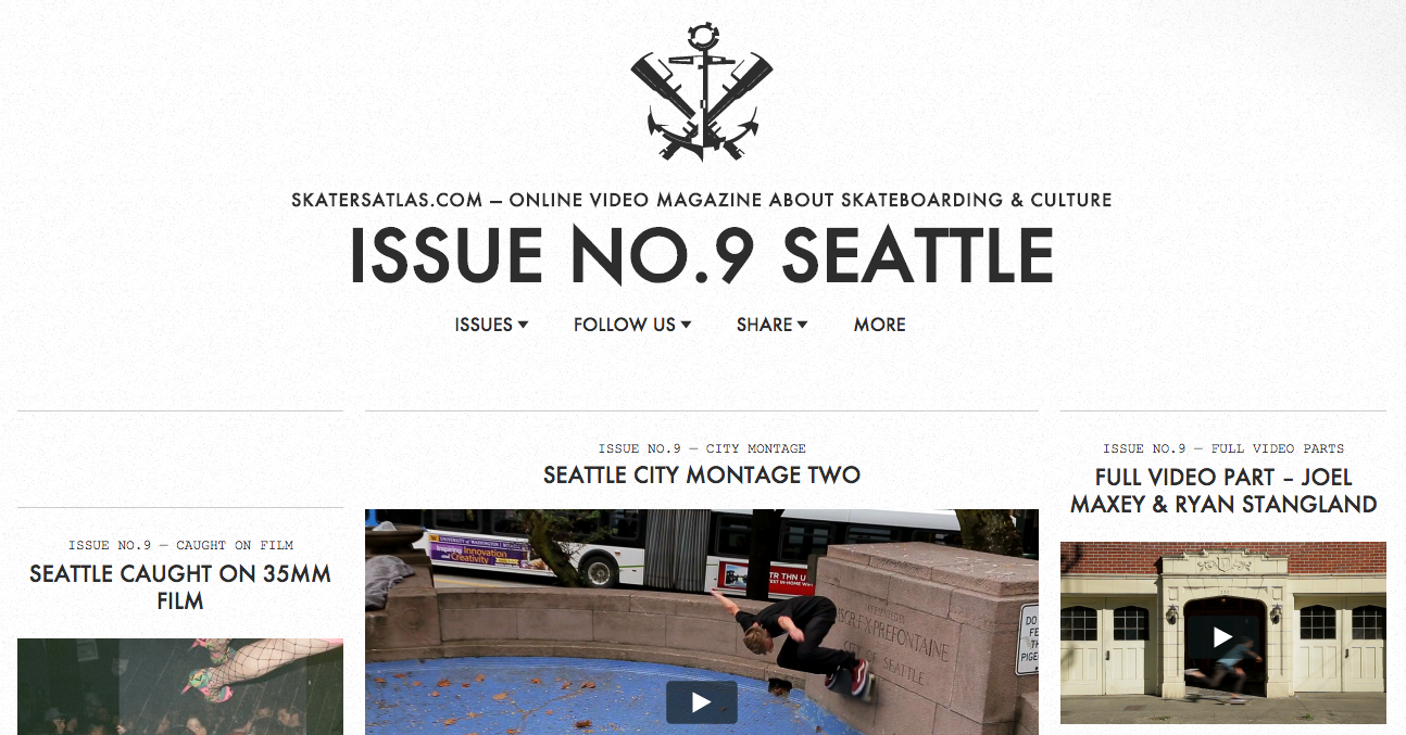 La 9e édition du Skater Atlas vient de sortir - on s'empreigne de la culture skate de Seattle!