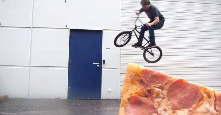 BMX et pizza, le meilleur combo