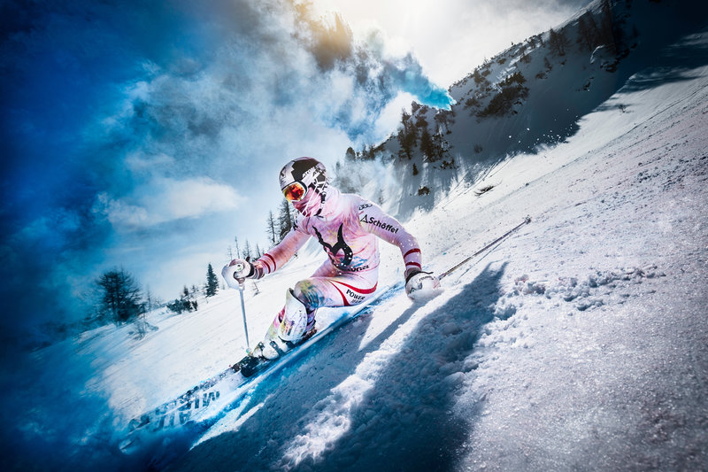 Le skieur Marcel Hirscher se tape une descente dangereuse et multicolore