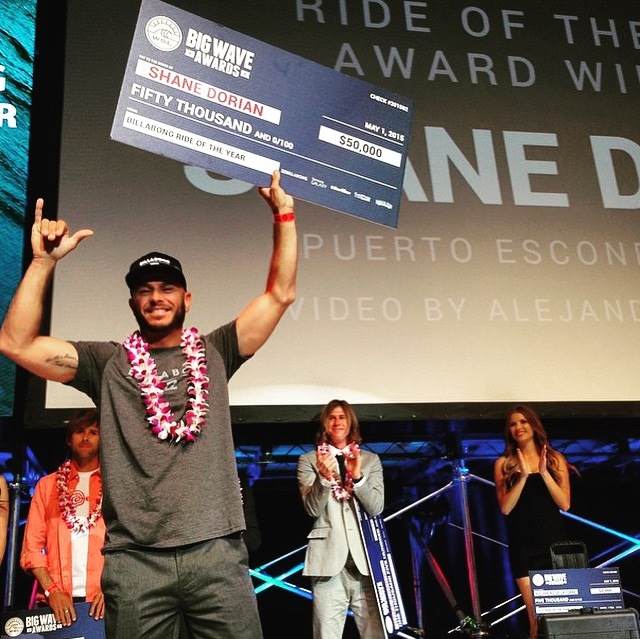 Big Wave Awards 2015 : Shane Dorian remporte le prix de « Ride of the Year » !