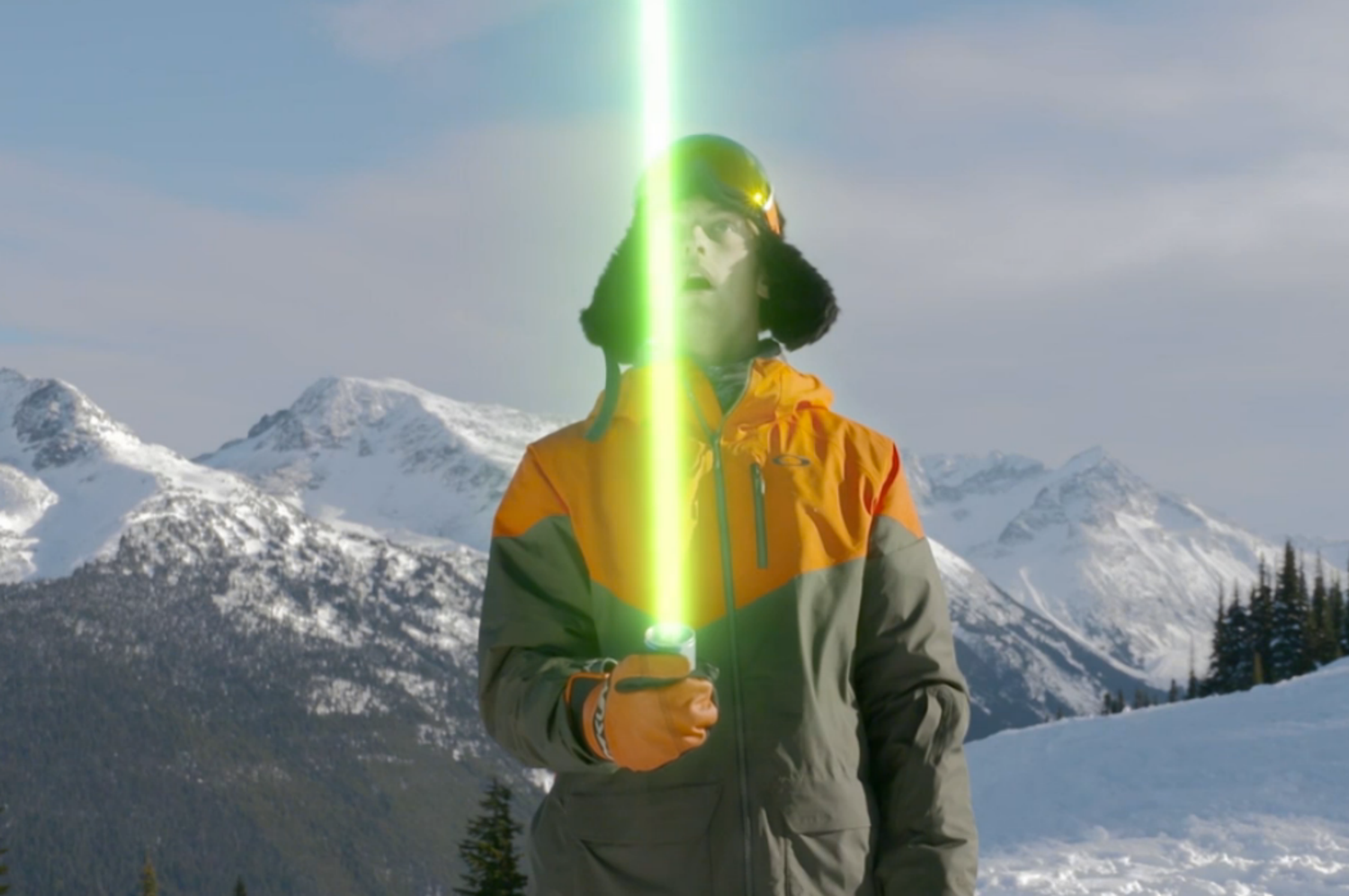 Craig McMorris et sa descente dangereuse et hilarante avec le sabre laser